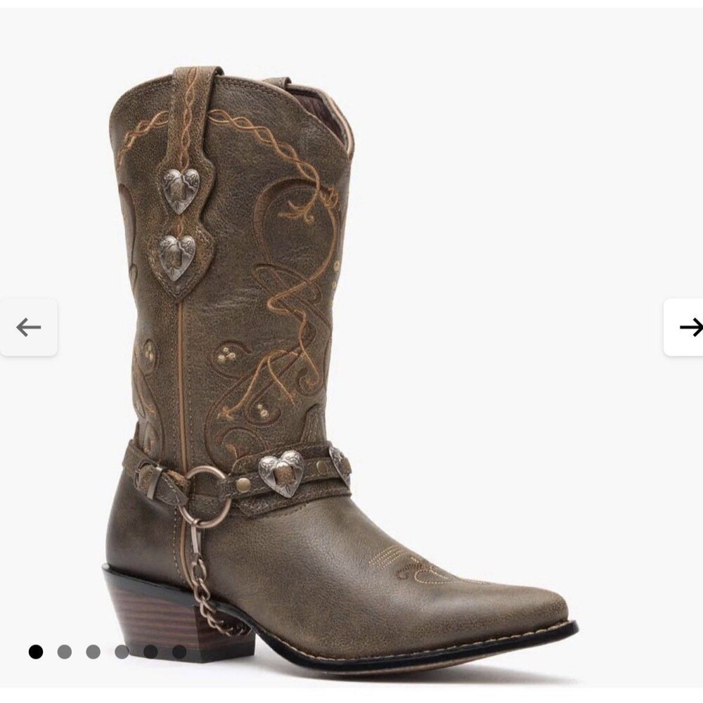 NWOB Crush™ by Durango® Women's Brown Heartbreaker Boots Western Cowboy Size 9.5